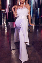 Veer Sexy Off Shoulder Mouwloos Slank Jumpsuit