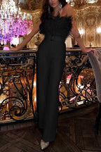 Veer Sexy Off Shoulder Mouwloos Slank Jumpsuit