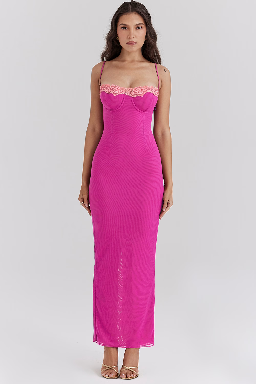 Delilah | Jurk Met Kantdetails