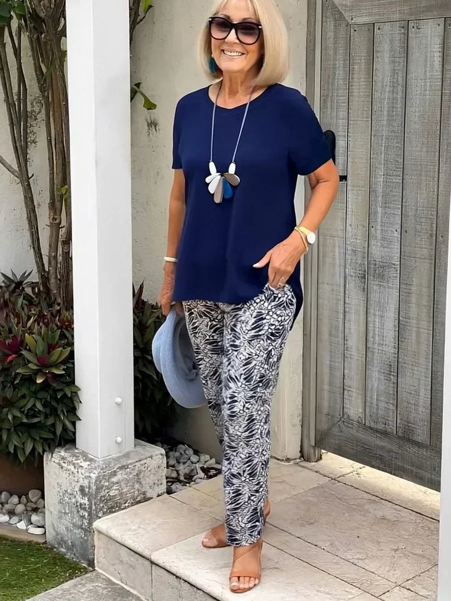 Leticia™ Losse Twee-Delige Set | Relaxed-Fit Top en Vloeiende Broek