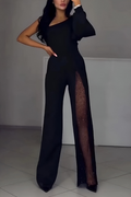 Ines - Moderne jumpsuit met brede pijpen
