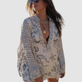 Olivia™ Elegante Twee-delige Set | V-hals Shirt en Elastische Taille Shorts