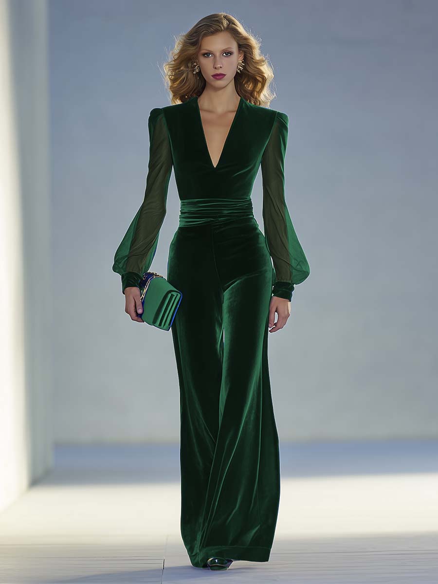Bożydara – elegante fluwelen jumpsuit