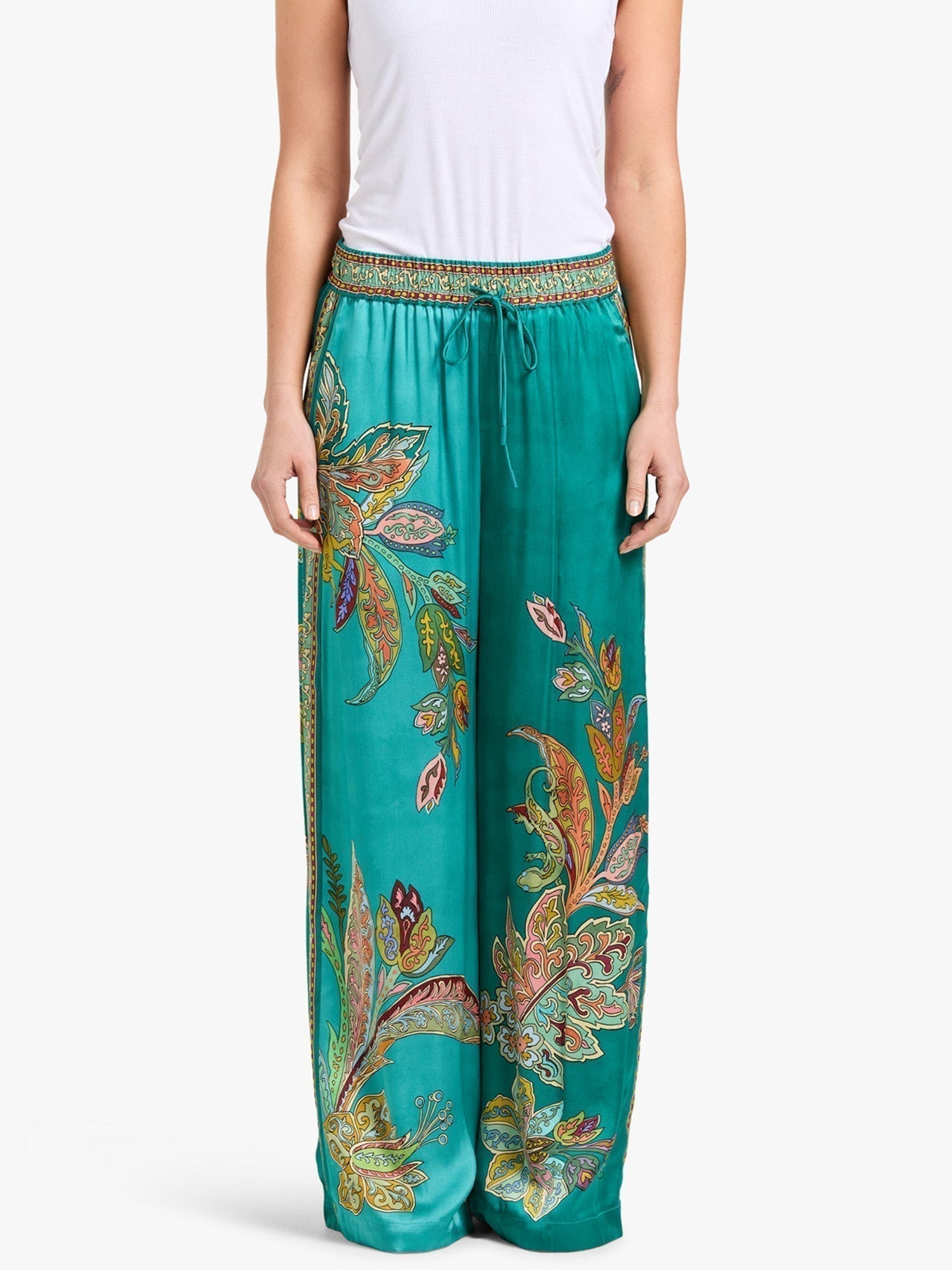 Eliza™ Elegante Twee-Delige Set | Paisley-Print Shirt en Wijde Broek