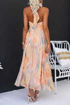 Halter™ - Maxi Jurk Met Print