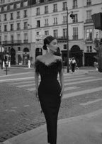 Zosia | Zwarte Veer Gown