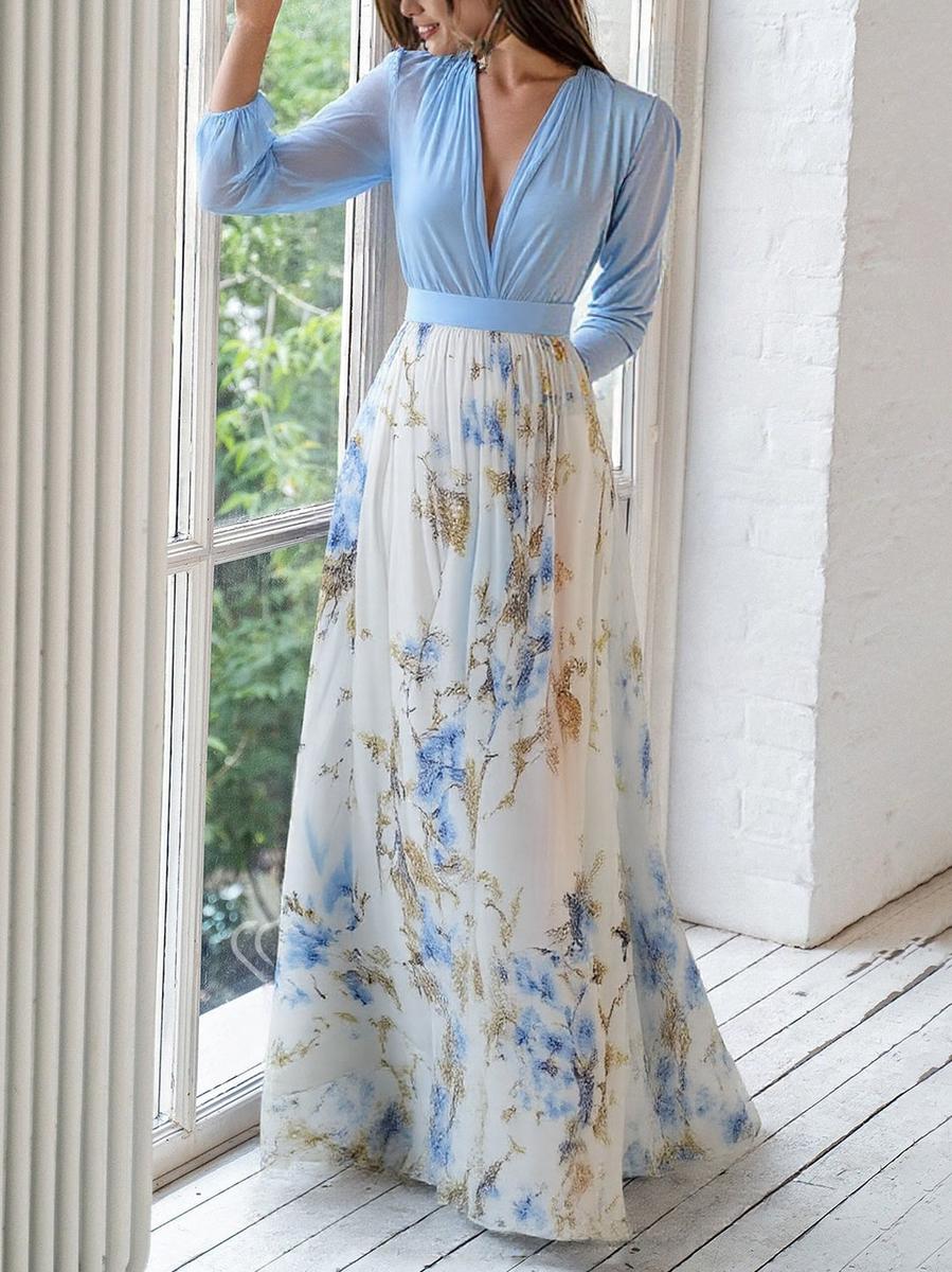 Harper™ | Mooie Maxi-Jurk Met Bloemenprint
