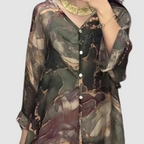 Aurora™ Elegante Gedrukte Twee-Delige Set | Bloemen Comfort Co-Ord