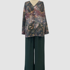 Aurora™ Elegante Gedrukte Twee-Delige Set | Bloemen Comfort Co-Ord