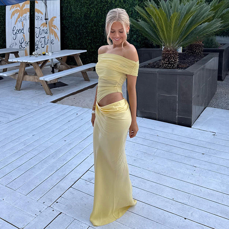Quelina | Sunveil Draped Dress