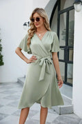 Sandra – Luchtige Zomerjurk Met V-Hals