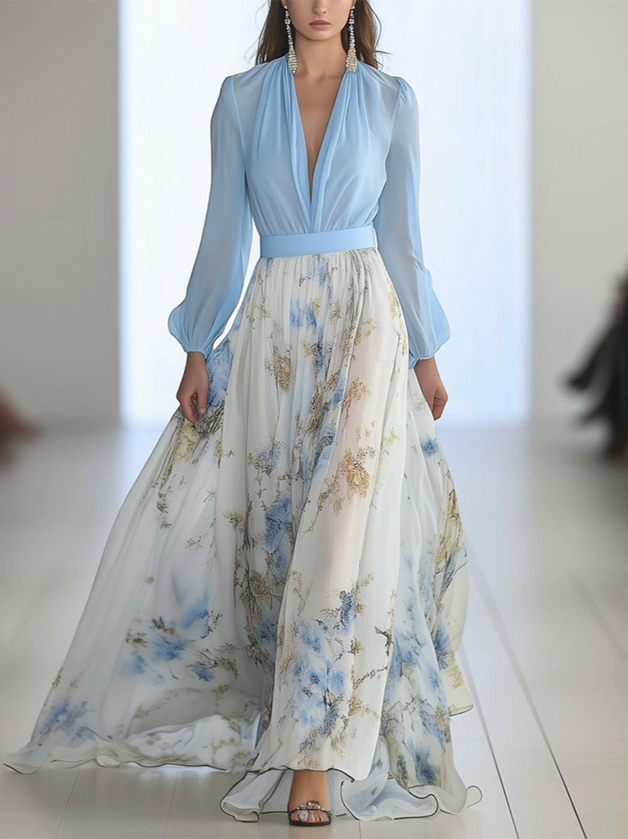 Harper™ | Mooie Maxi-Jurk Met Bloemenprint