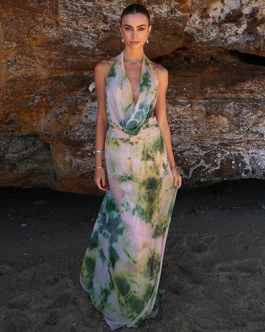 Isley | Drape Maxi Jurk