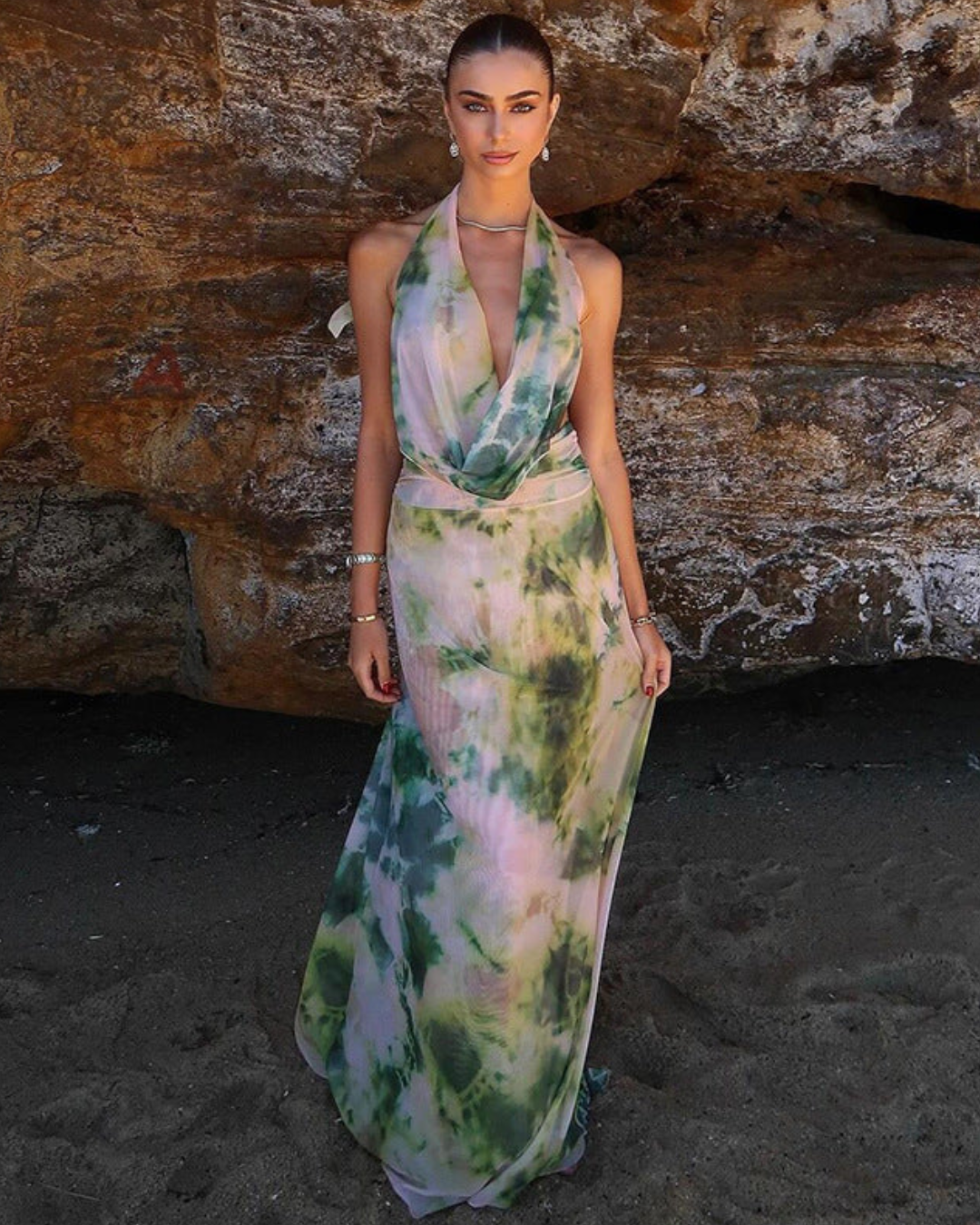 Isley | Drape Maxi Jurk