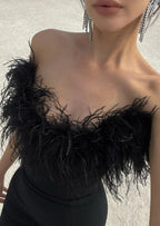 Zosia | Zwarte Veer Gown
