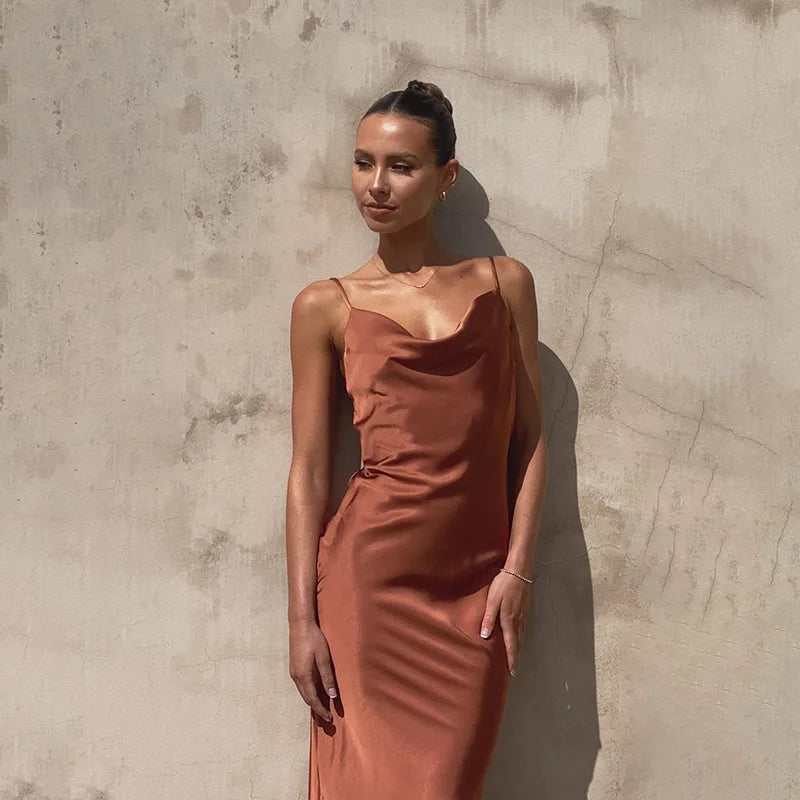 Sorrel | Stralende Satijnen Gown