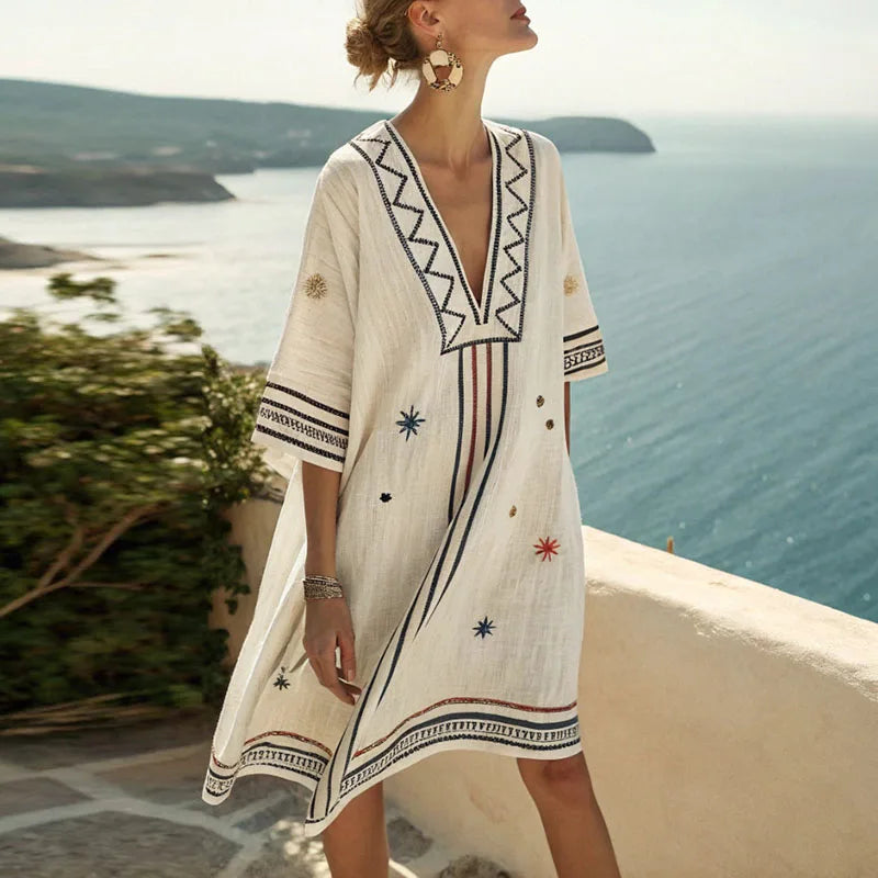 Naomi - Elegante en Veelzijdige Strandjurk voor Zomerse Dagen