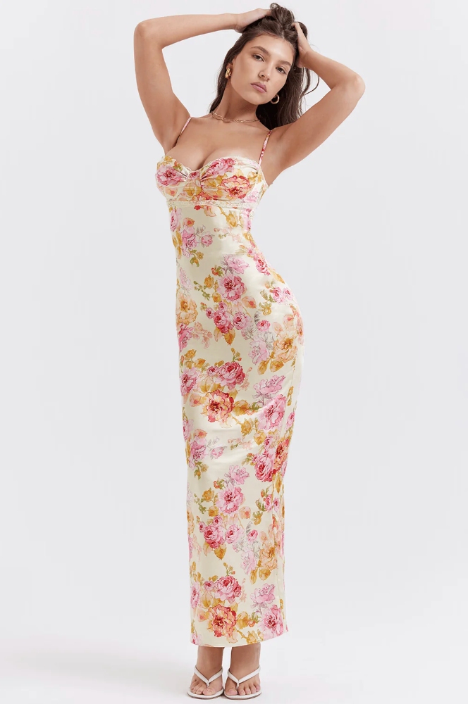 Ginevra | Flatterende Bloemenjurk