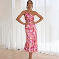 Zenobia | Petal Flame Jurk