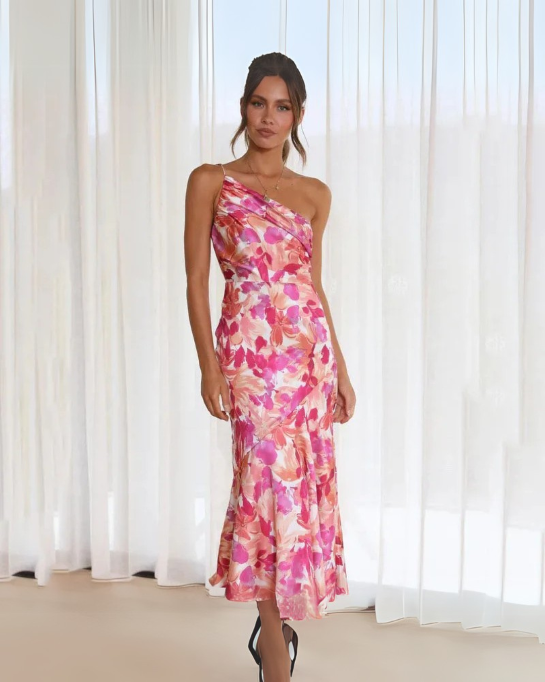 Zenobia | Petal Flame Jurk