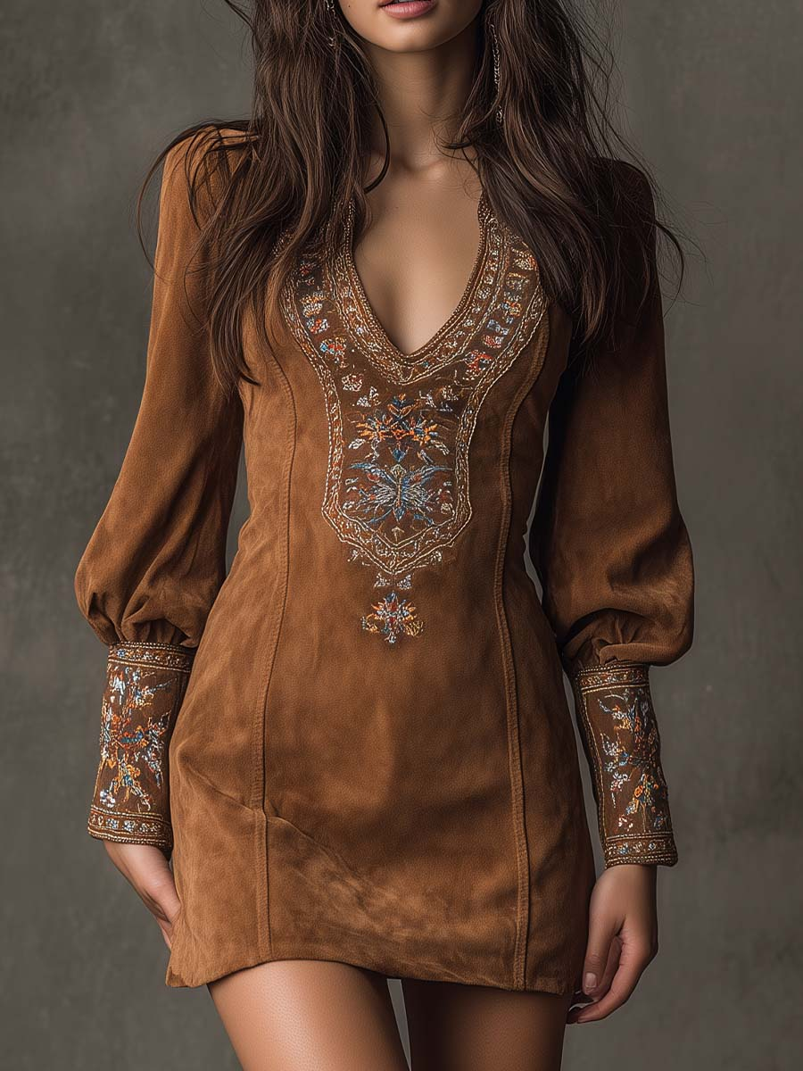 Sahara | Mini vintage jurk