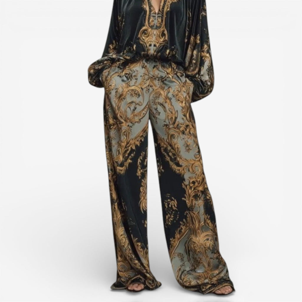 Maureen™ Elegante Geprinte Set | Ornate Fluid Co-Ord