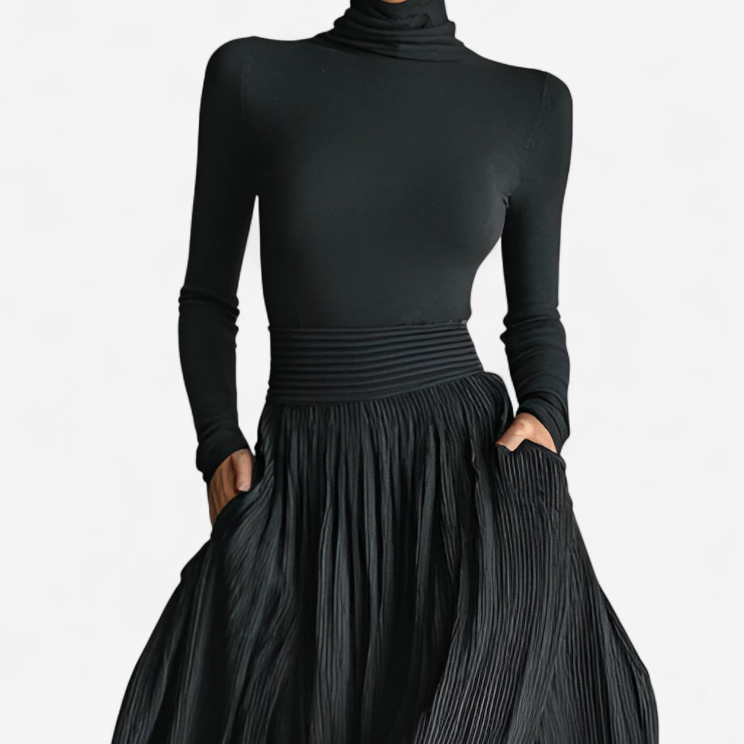 Raquel ║ Maxi-jurk met hoge taille