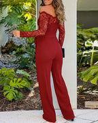Michelle™ Elegante Jumpsuit + GRATIS RIEM | Kant Detail Eendelig