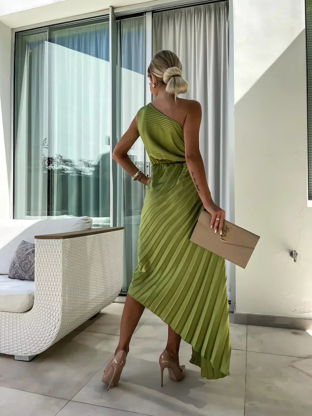 Ophelia | Chic Plissé Jurk