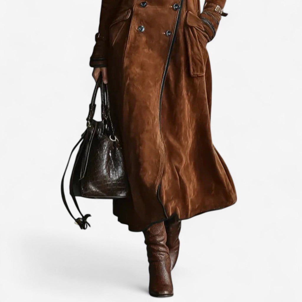 Nathaly | Trench in suède