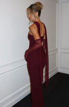 Pioenroos | Gracieuze Satijnen Jurk